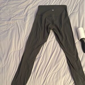 Lululemon Dark Gray Leggings 25”